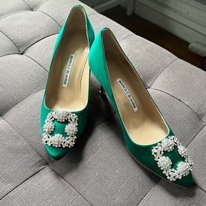 Manolo Blahnik Jeweled Heels